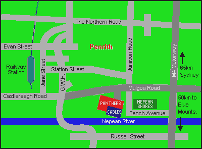 Panthers Location Map